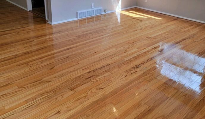A clean wooden floor