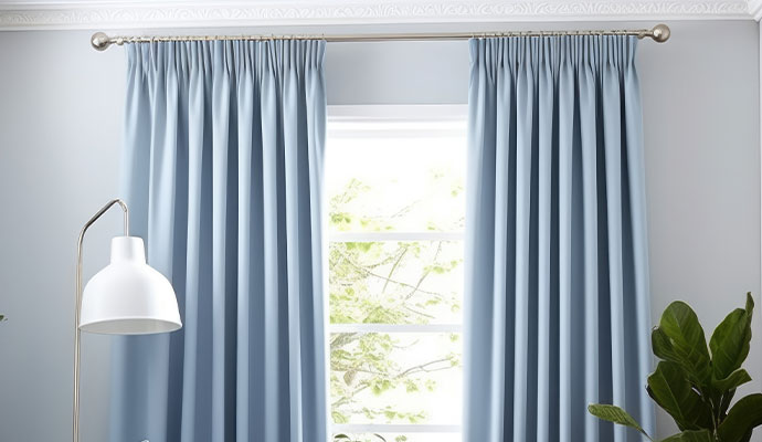 Cleaned drapery