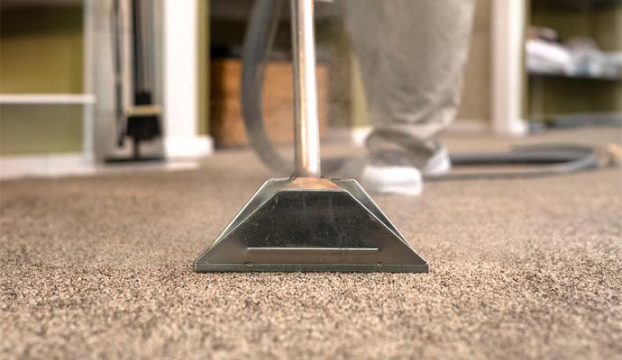 Carpet steam cleaning service