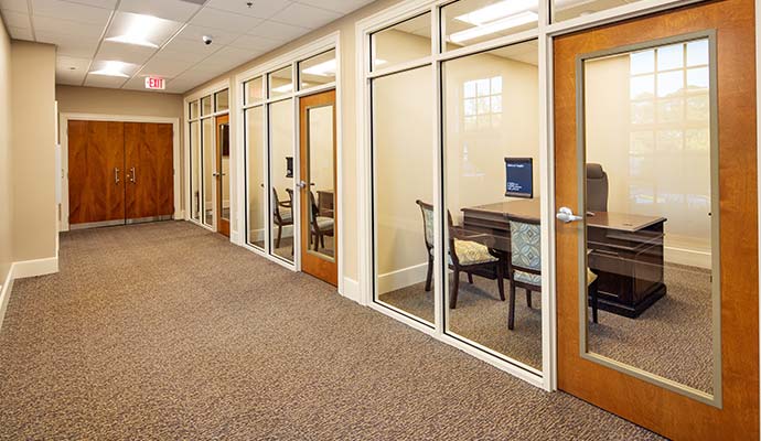 Clean carpet in financial institution