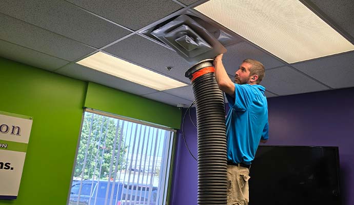 Commercial Air Duct Cleaning Technician
