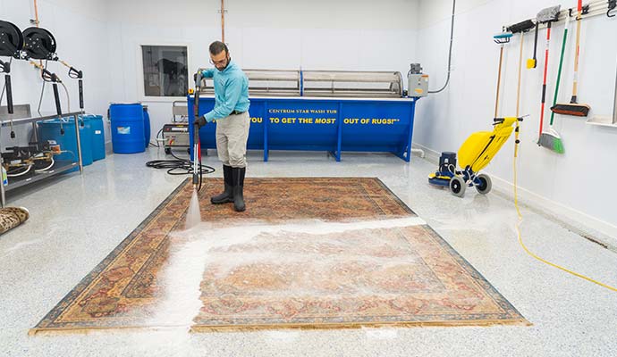 Professional Area Rug Cleaning Facility