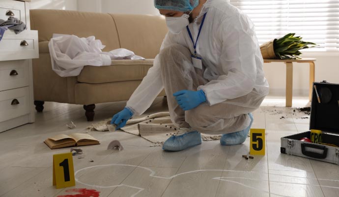Professional crime scene cleaning service
