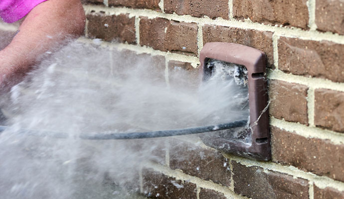 Dryer vent cleaning