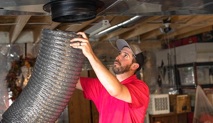 Duct pipe installation service by Teasdale Fenton Cleaning & Property Restoration