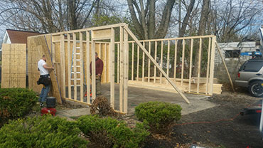 Garage framing