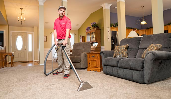 Professional carpet cleaning service by Teasdale Fenton Cleaning & Property Restoration