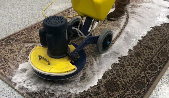 Rug cleaning process