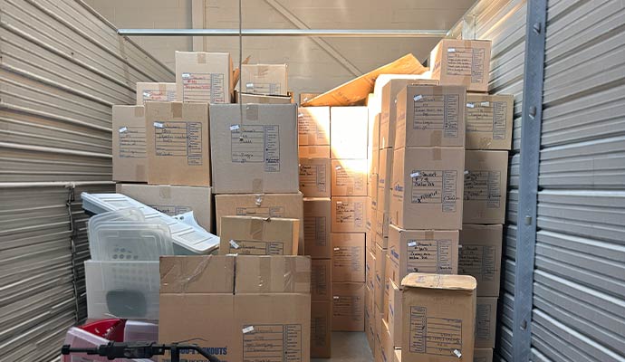 Secure content storage for restoration