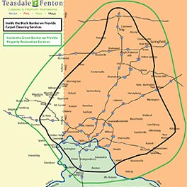 Teasdale Fenton Service Area Map