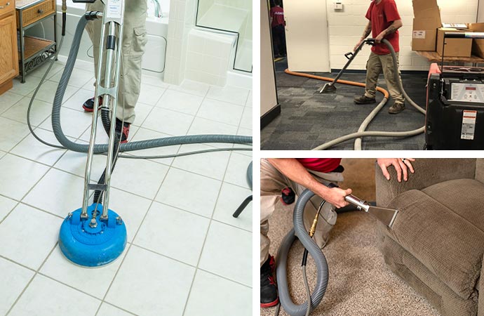 All-in-one cleaning for tile, stone, grout, carpets, upholstery, and furniture.